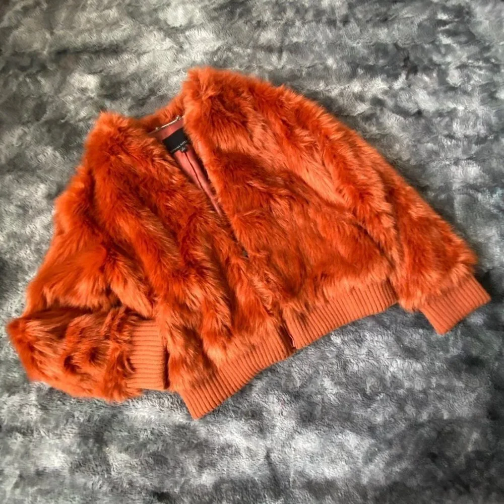 Banana Republic Faux Fur Bomber